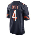 PETTCS C.Bears #4 D'Andre Swift Player Navy Home Game Stitched Jerseys