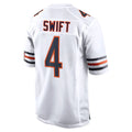 PETTCS C.Bears #4 D'Andre Swift Player White Home Game Stitched Jerseys
