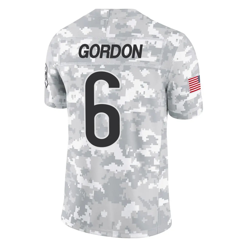 PETTCS C.Bears #6 Kyler Gordon Player Arctic Camo Salute to Service Limited Stitched Jerseys