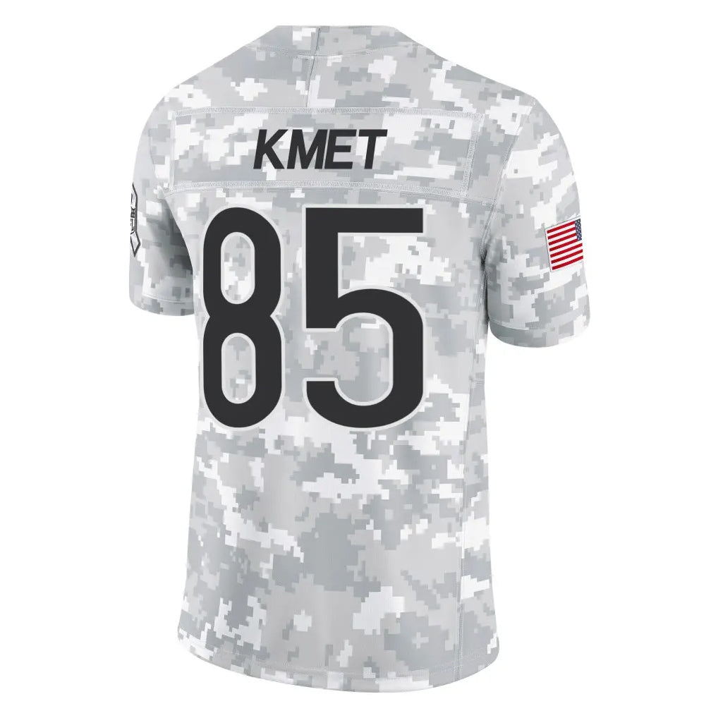 PETTCS C.Bears #85 Cole Kmet Player Arctic Camo Salute to Service Limited Stitched Jerseys