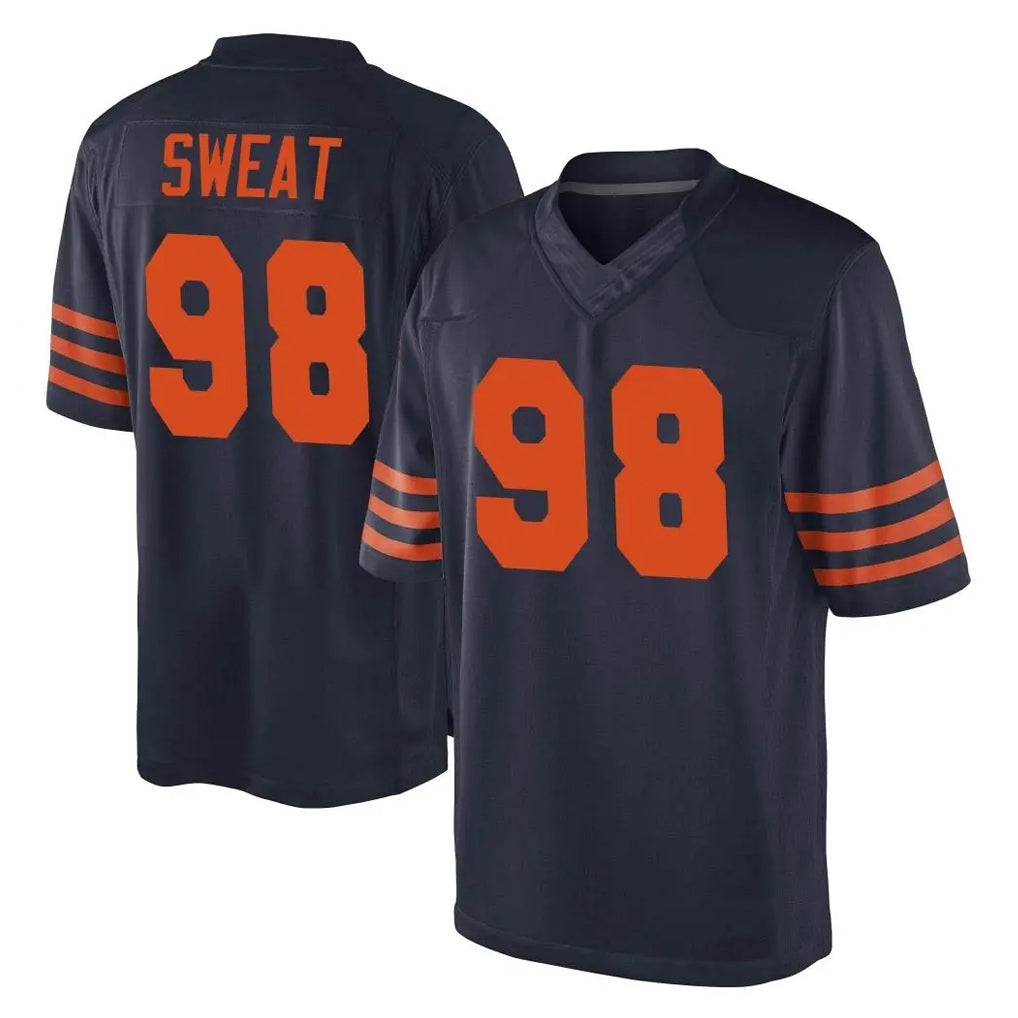 PETTCS C.Bears #98 Montez Sweat Player Navy Blue Alternate Game Stitched Jerseys