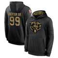 PETTCS C.Bears #99 Gervon Dexter Sr. Player Black Salute to Service Pullover Hoodies Limited Stitched Jerseys
