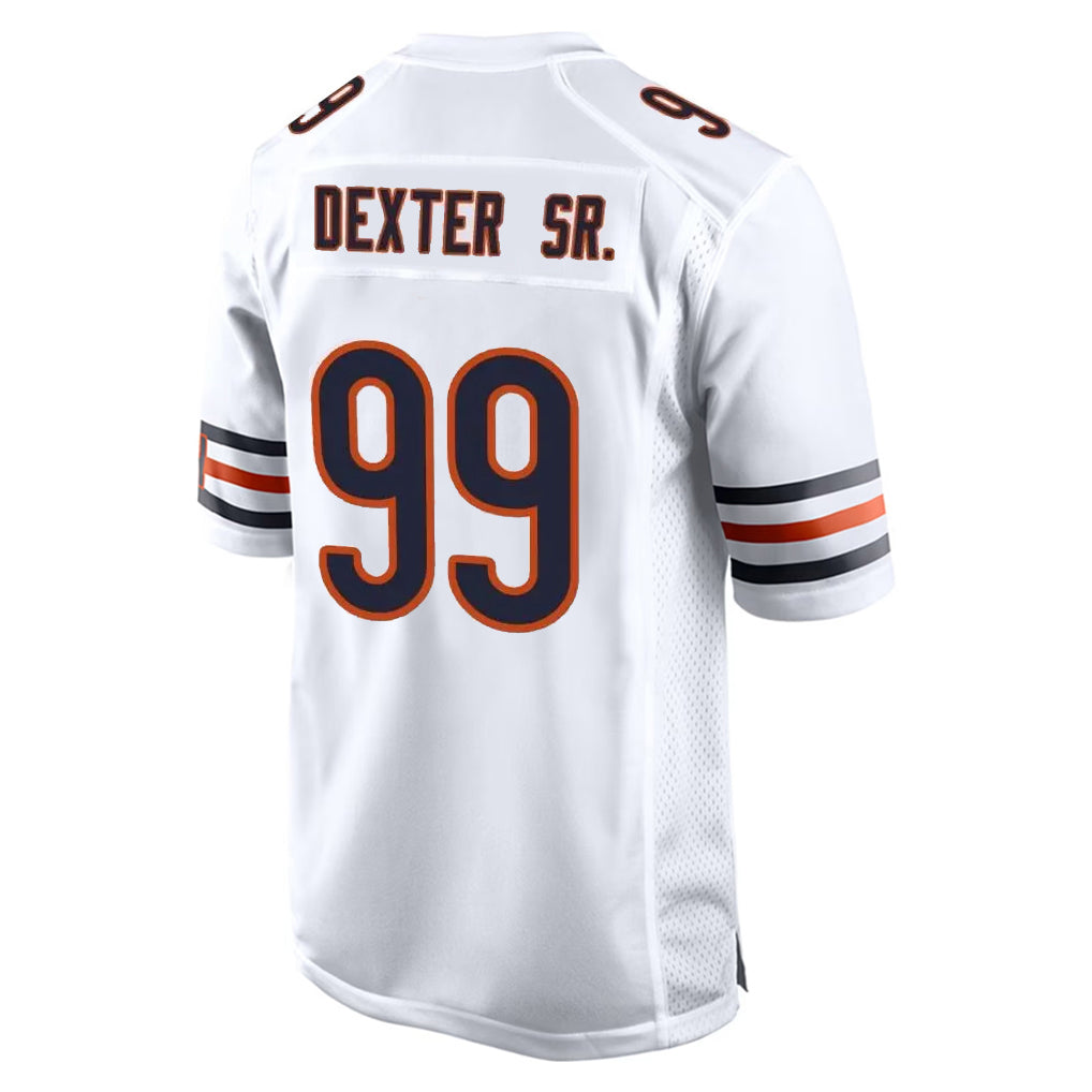 PETTCS C.Bears #99 Gervon Dexter Sr. Player White Home Game Stitched Jerseys