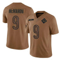 PETTCS C.Bears #9 Jim McMahon Player Brown Salute to Service Limited Stitched Jerseys