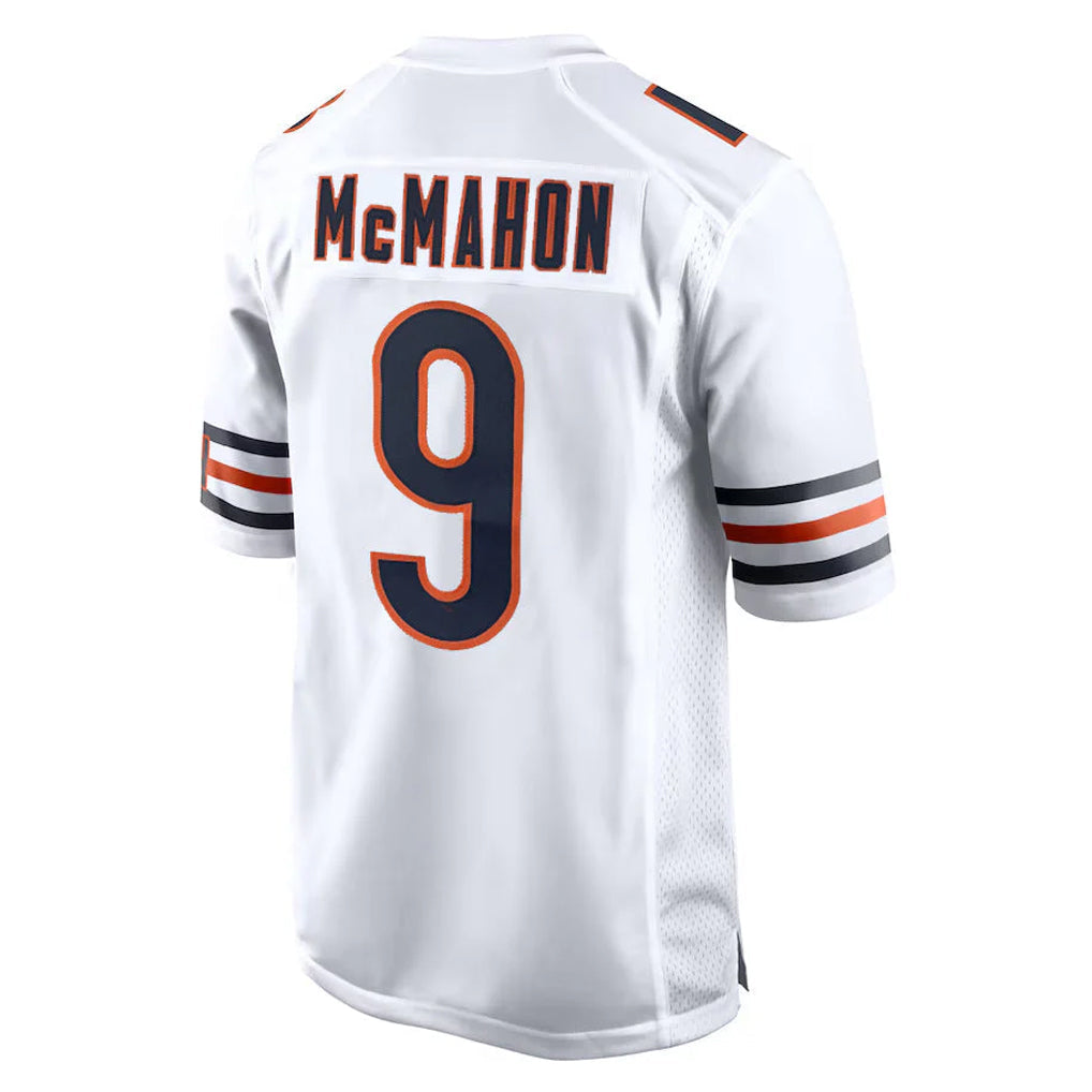 PETTCS C.Bears #9 Jim McMahon Player White Home Game Stitched Jerseys