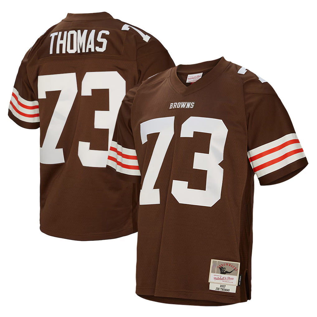 PETTCS C.Browns #73 Joe Thomas Player Brown Mitchell & Ness 1963 Throwback Stitched Jerseys