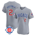 PETTCS C.Cubs #2 Nico Hoerner Player Gray Road 150th Anniversary Limited Elite Home Stitched Jerseys