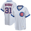 PETTCS C.Cubs #31 Greg Maddux Player White T-shirt Cooperstown Collection Limited Stitched Jerseys
