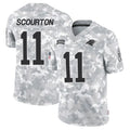PETTCS C.Panthers #11 Nic Scourton Player Arctic Camo Salute to Service Limited Stitched Jerseys