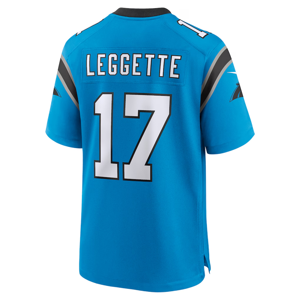 PETTCS C.Panthers #17 Xavier Legette Blue Alternate Game Stitched Jerseys