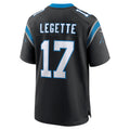 PETTCS C.Panthers #17 Xavier Legette Player Black Home Game Stitched Jerseys