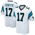 PETTCS C.Panthers #17 Xavier Legette Player White Home Game Stitched Jerseys