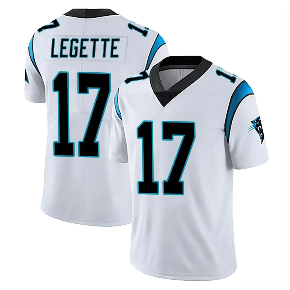 PETTCS C.Panthers #17 Xavier Legette Player White Vapor Untouchable Limited Game Stitched Jerseys