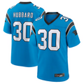 PETTCS C.Panthers #30 Chuba Hubbard Player Blue Game Stitched Jerseys