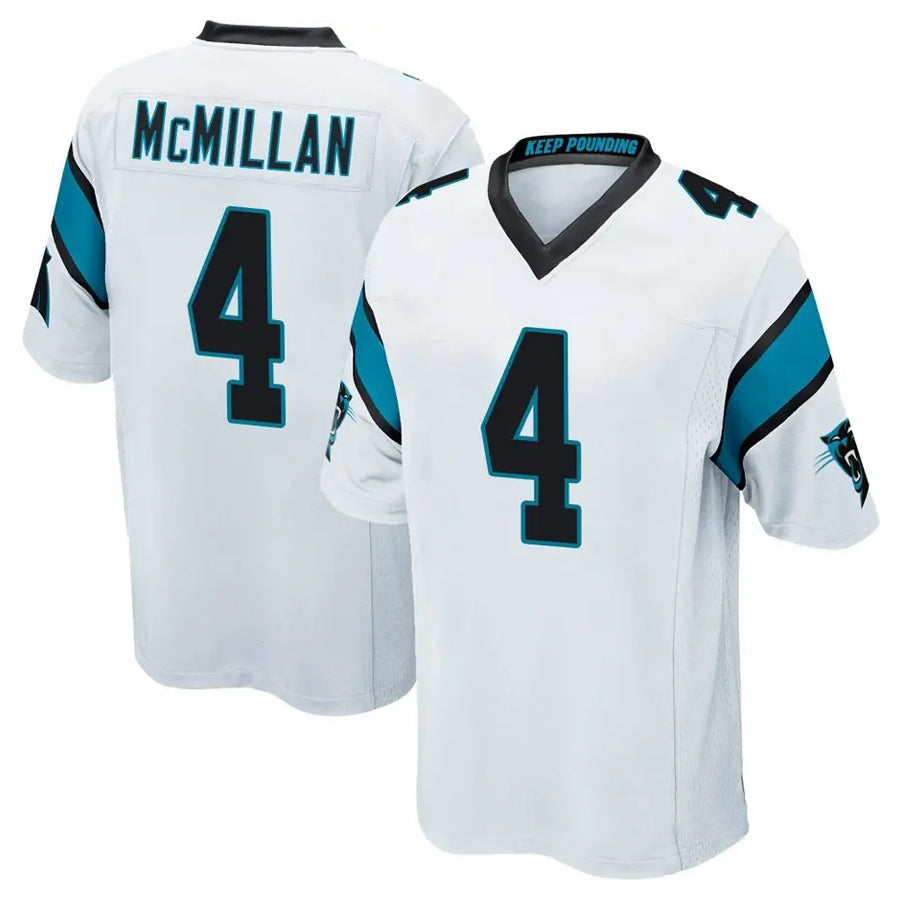 PETTCS C.Panthers #4 Tetairoa McMillan Player White Game Stitched Jerseys