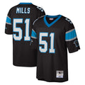 PETTCS C.Panthers #51 Sam Mills Player Black Mitchell & Ness Legacy Replica Stitched Jerseys