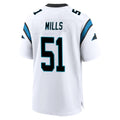 PETTCS C.Panthers #51 Sam Mills Player White Home Game Stitched Jerseys