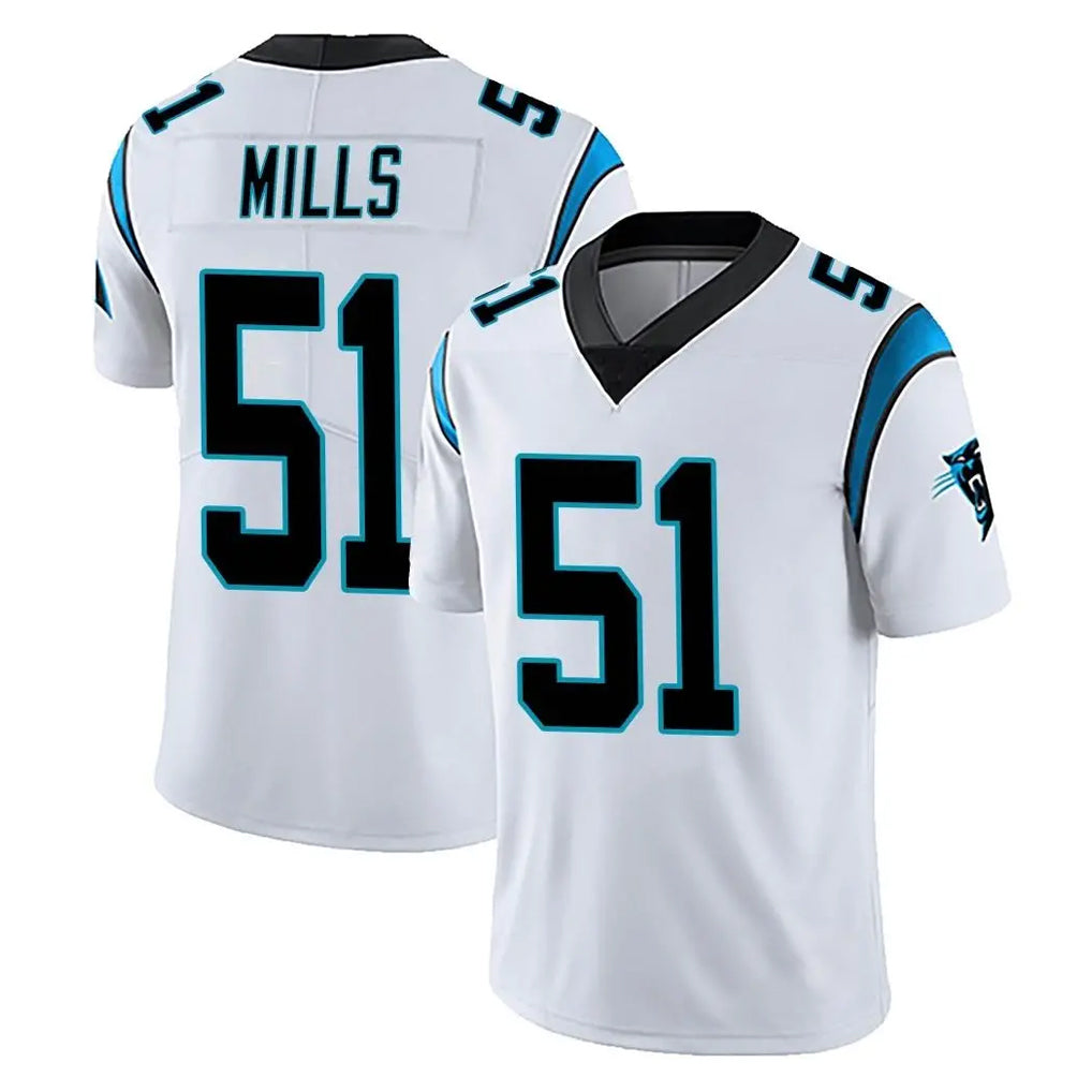 PETTCS C.Panthers #51 Sam Mills Player White Vapor Untouchable Limited Game Stitched Jerseys