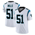 PETTCS C.Panthers #51 Sam Mills Player White Vapor Untouchable Limited Game Stitched Jerseys