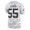 PETTCS C.Panthers #55 Devin Lloyd Player Arctic Camo Salute to Service Limited Game Stitched Jerseys