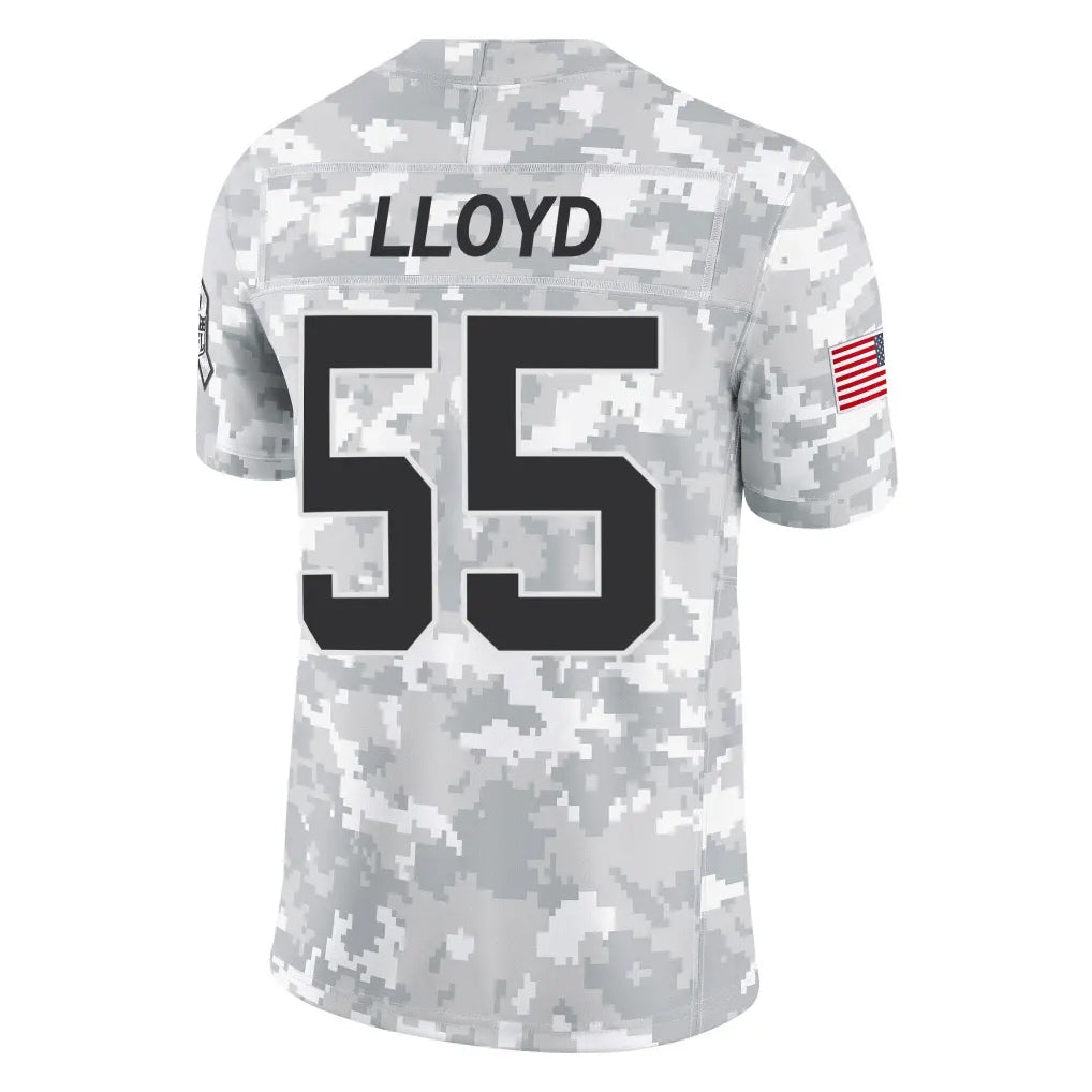 PETTCS C.Panthers #55 Devin Lloyd Player Arctic Camo Salute to Service Limited Game Stitched Jerseys