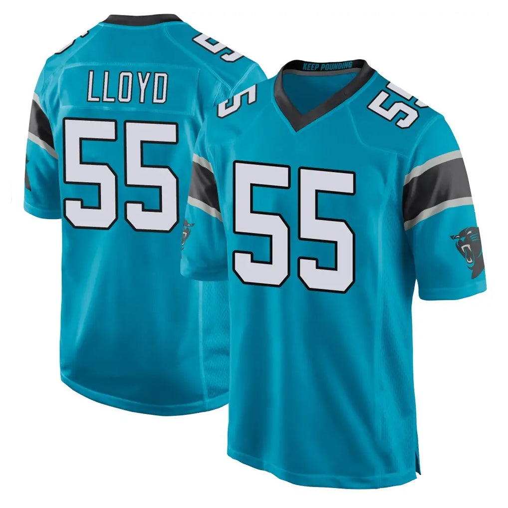 PETTCS C.Panthers #55 Devin Lloyd Player Blue Game Stitched Jerseys