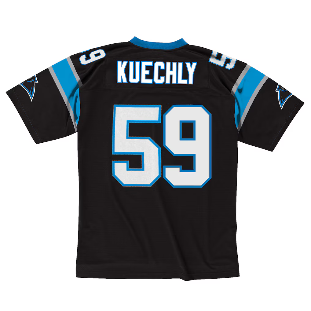 PETTCS C.Panthers #59 Luke Kuechly Mitchell & Ness Black 2013 Legacy Throwback Replica Jersey