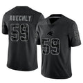 PETTCS C.Panthers #59 Luke Kuechly Player Black REFLECTIVE Limited Stitched Jerseys