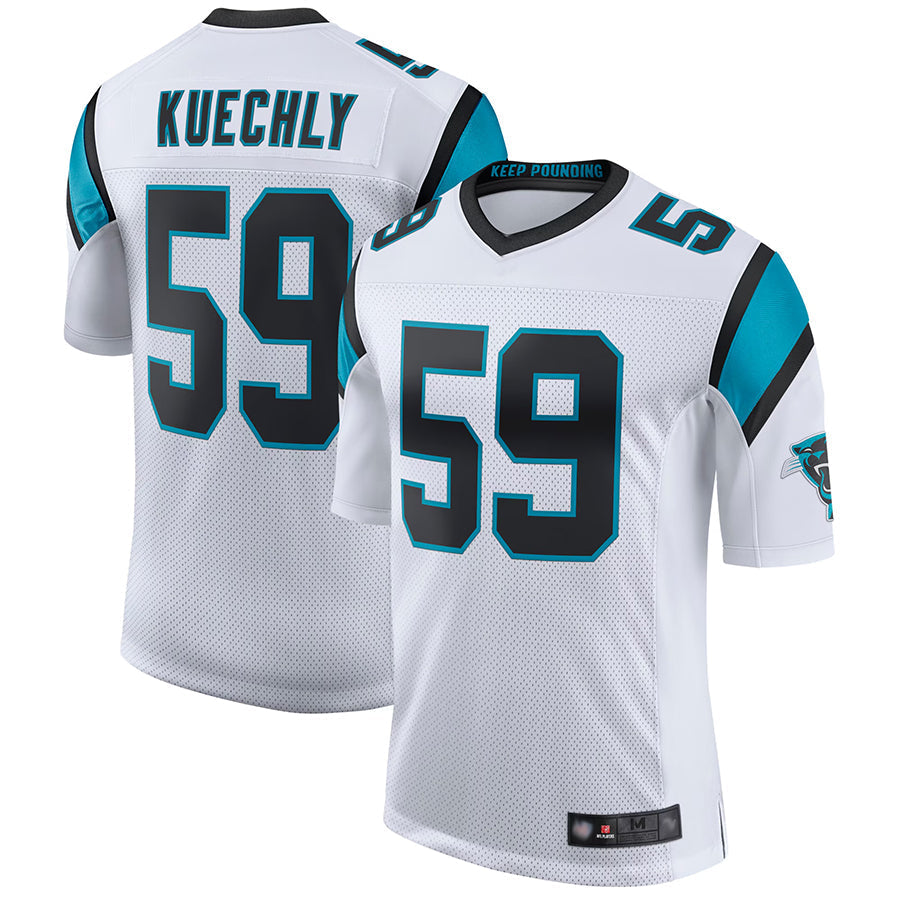 PETTCS C.Panthers #59 Luke Kuechly Player White Classic Limited Stitched Jerseys