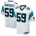 PETTCS C.Panthers #59 Luke Kuechly Player White Home Game Stitched Jerseys