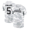 PETTCS C.Panthers #5 Jaelan Phillips Player Arctic Camo Salute to Service T-Shirt Hoodies Stitched Jerseys