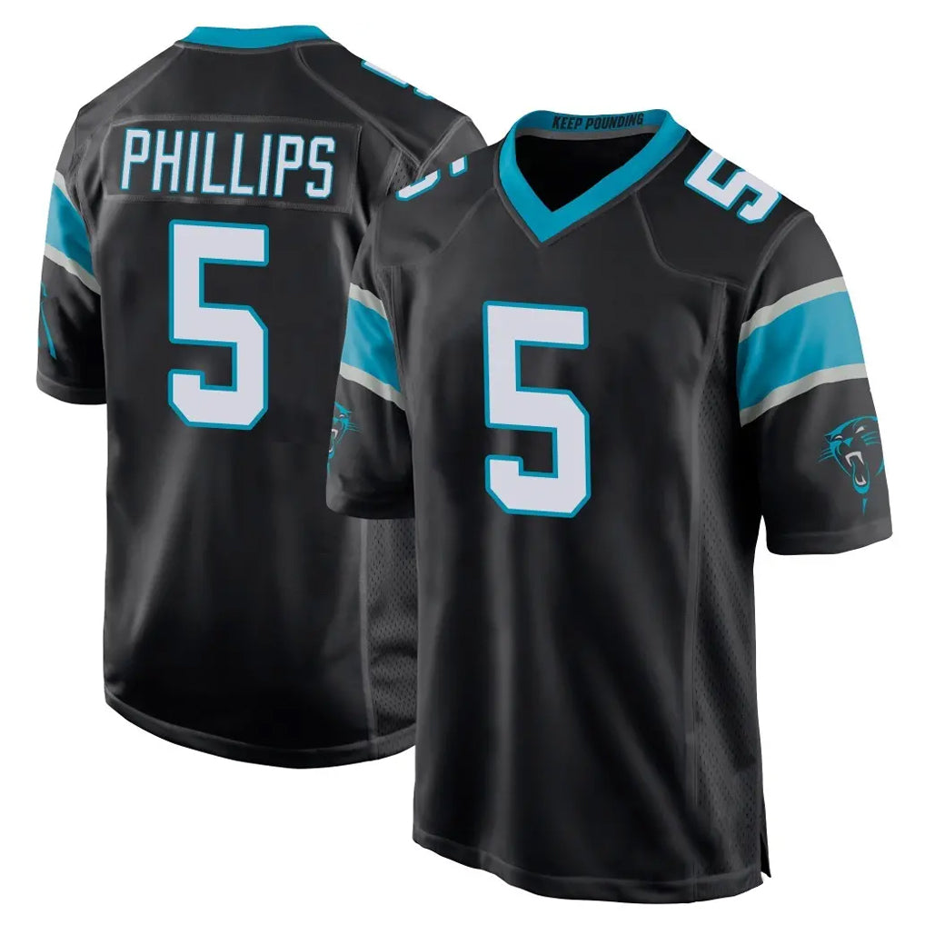 PETTCS C.Panthers #5 Jaelan Phillips Player Black Game Stitched Jerseys