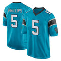 PETTCS C.Panthers #5 Jaelan Phillips Player Blue Game Stitched Jerseys