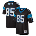 PETTCS C.Panthers #85 Wesley Walls Player Black Mitchell & Ness Legacy Replica Stitched Jerseys