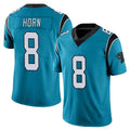 PETTCS C.Panthers #8 Jaycee Horn Player Blue Vapor Untouchable Limited Game Stitched Jerseys