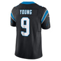 PETTCS C.Panthers #9 Bryce Young Black Vapor F.U.S.E. Limited Stitched Jerseys