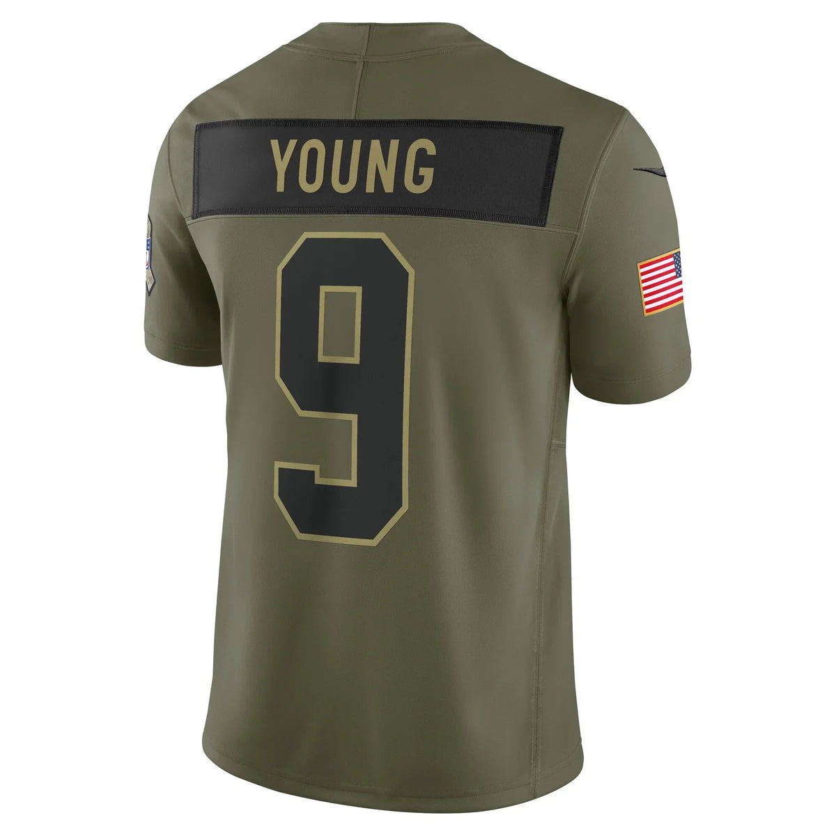 PETTCS C.Panthers #9 Bryce Young Olive 2025 Salute to Service Limited Stitched Jerseys
