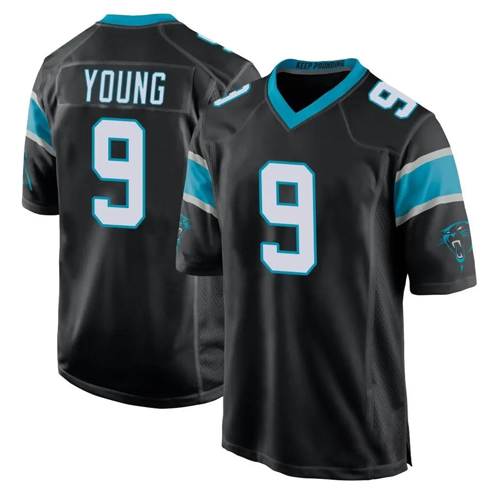 PETTCS C.Panthers #9 Bryce Young Player Black Game Stitched Jerseys