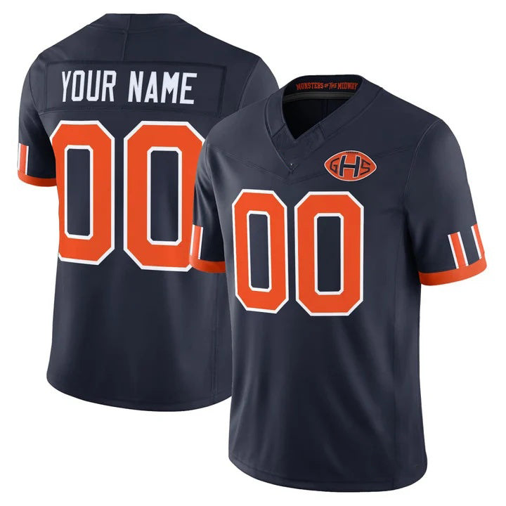 PETTCS Custom C.Bears Navy Rivalries Jersey - All Stitched