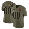 PETTCS Custom C.Bears Olive Salute to Service Limited Home Game Any Name & Numbers Stitched Jerseys