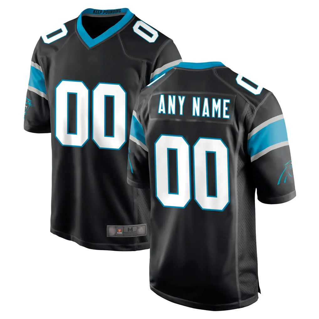 PETTCS Custom C.Panthers Black Game Any Name & Numbers Stitched Jerseys
