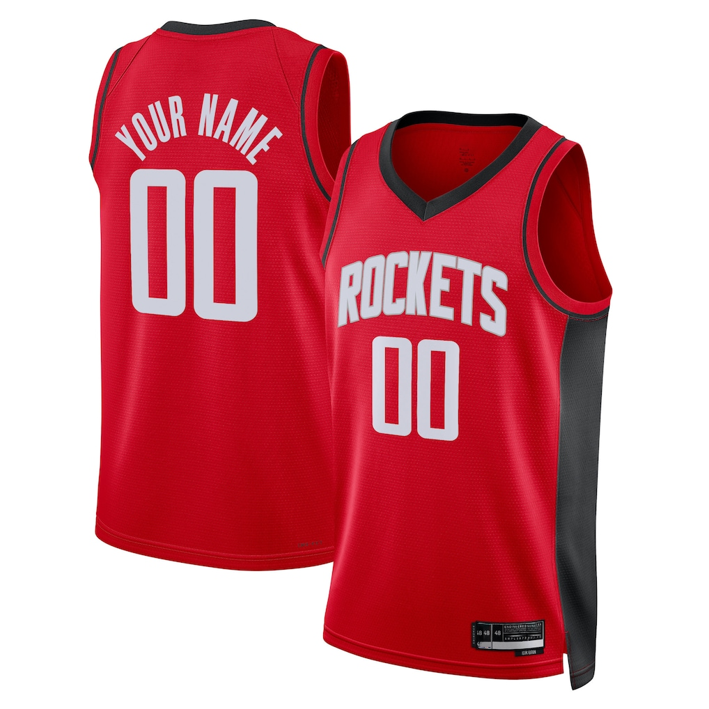 PETTCS Custom H.Rockets Red Swingman Stitched Jerseys-Icon Edition