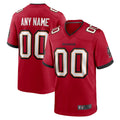 PETTCS Custom TB.Buccaneers Red Replica Game Stitched Jerseys