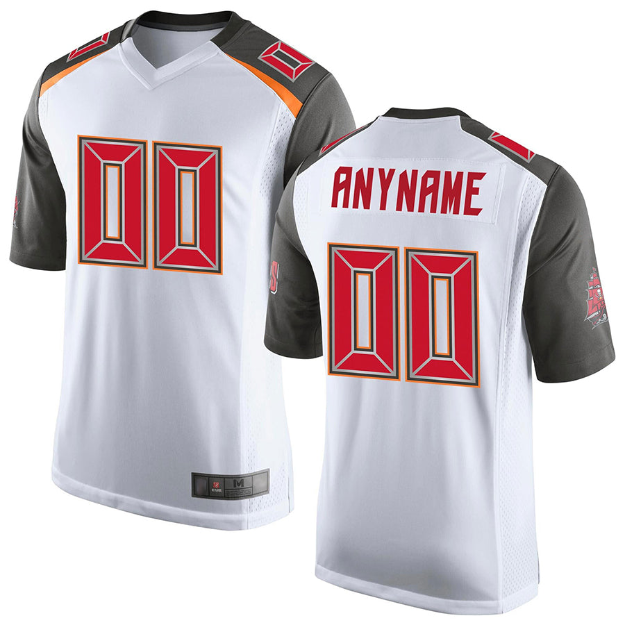 PETTCS Custom TB.Buccaneers White Game Stitched Jerseys