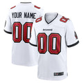 PETTCS Custom TB.Buccaneers White Replica Game Stitched Jerseys