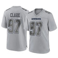 PETTCS D.Cowboys #97 Kenny Clark Player Gray Atmosphere Fashion Home Game Stitched Jerseys