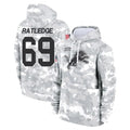 PETTCS D.Lions #69 Tate Ratledge Player Arctic Camo Salute to Service Hoodies Limited Game Stitched Jerseys