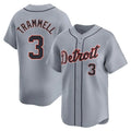 PETTCS D.Tigers #3 Alan Trammell Player Gray Home Limited Stitched Jerseys