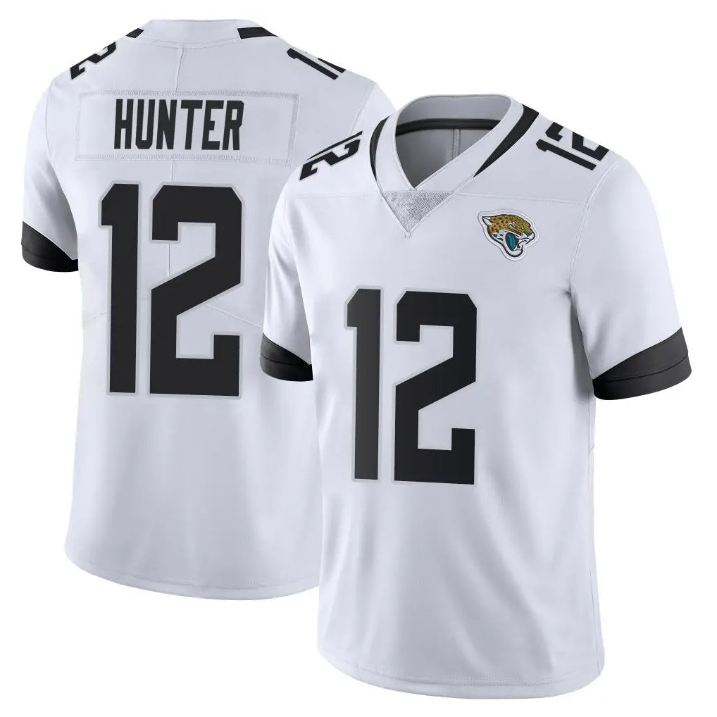 PETTCS J.Jaguars #12 Travis Hunter Player White Vapor Untouchable Limited Home Game Stitched Jerseys