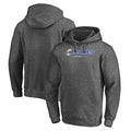 PETTCS LA.Rams Gray LOGO Pullover Hoodie Limited Game Blank Player Stitched Jerseys
